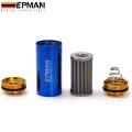 Racing Blue AN8 Hi-Flow Motorsport/Rally/Racing Alloy Fuel Filter With Steel filter EP-OF08-BL