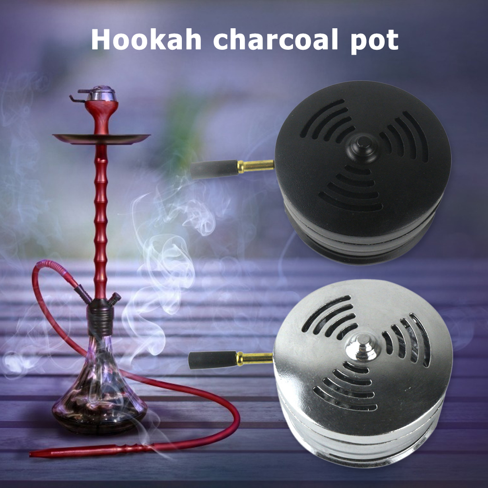 Windproof Hookah Charcoal Bowl Shisha Charcoal Holder Metal Accessories Windproof Hookah Charcoal Partition Carbon Bowl
