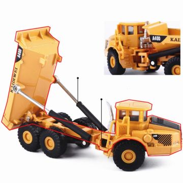 Alloy 1:87 Scale Dump Truck Diecast Construction Vehicle Cars Lorry Toys Model 95AE