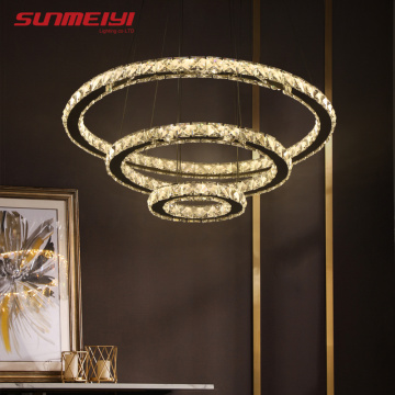 Modern LED Crystal Chandelier Lights Lamp For Living Room Cristal Lustre Chandeliers Lighting Pendant Hanging Ceiling Fixtures