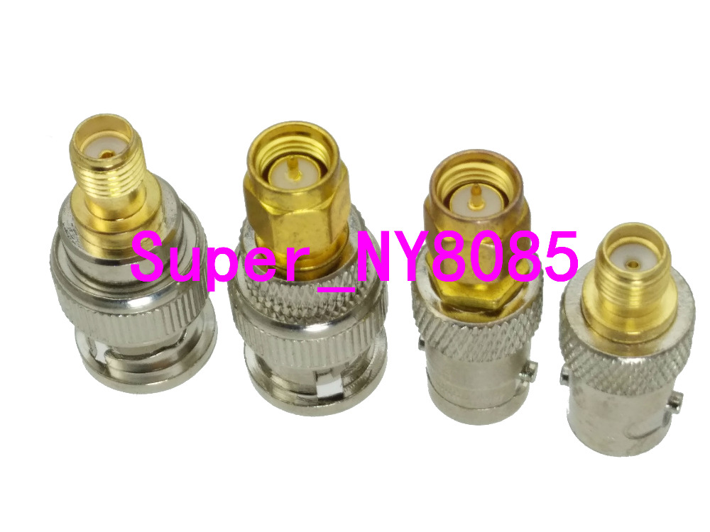 4pcs/set BNC to SMA 4 Type Male&Female RF adapter connector