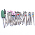 30pc/set Nail Drill Bits Set Nail Salon Electric Tools Diamond Metal Bits Nail Files Milling Cutter Manicure Accessories