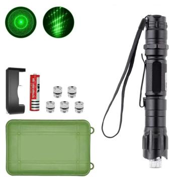 Hunting High Power Green lasers Adjustable Focus Burning Green Laser Pointer Pen 532nm 500 to 10000 meters Lazer 009 range