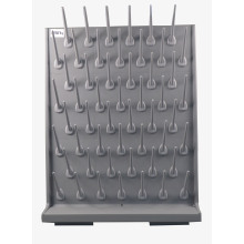 Drying Rack 52 Pegs Laboratory single side detachable gray drip rods 52 rods (high density PP) Laboratory supplies