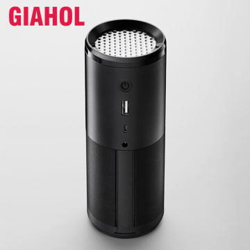 GIAHOL HEPA Filter Car Air Purifier with Aromatherapy Negative Ion Purifying Metal Body Portable Air Purifier for Car Use