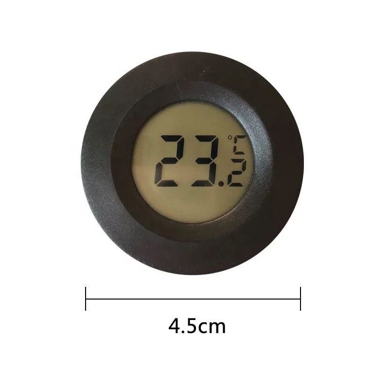 Round embedded electronic temperature and humidity meter grafting eyelash hygrometer decorative thermometer