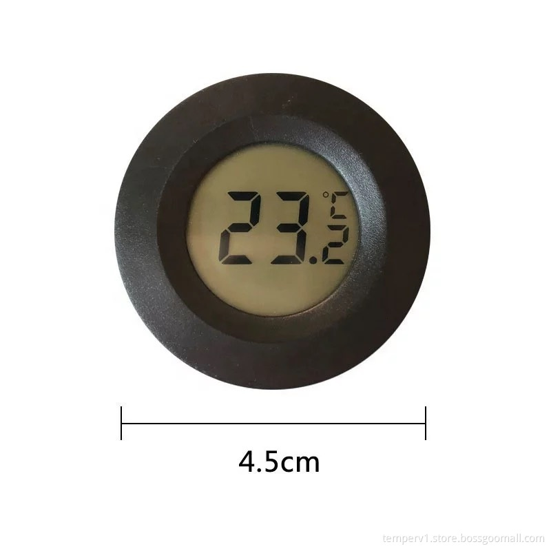 Round LCD Digital Temperature Humidity Meter