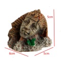 Aquarium Decorations Ancient Easter Stone Aquarium Ornament Artificial Landscaping Fish Tank Decoration Background Accessories