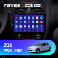 TEYES CC2L CC2 Plus For Peugeot 206 1998 - 2012 Car Radio Multimedia Video Player Navigation GPS Android No 2din 2 din dvd