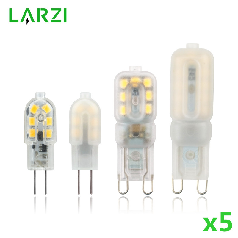 5pcs/lot G4 G9 LED Bulb 3W 5W AC 220V DC 12V LED Lamp SMD2835 Spotlight Chandelier High Quality Lighting Replace Halogen Lamps