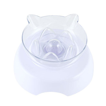 Cat Ears Shaped Non-slip Cat Bowls Pet Food And Water Oblique Double Bowls For Cats Dogs Feeders Cat Bowl Pet Supplies Products