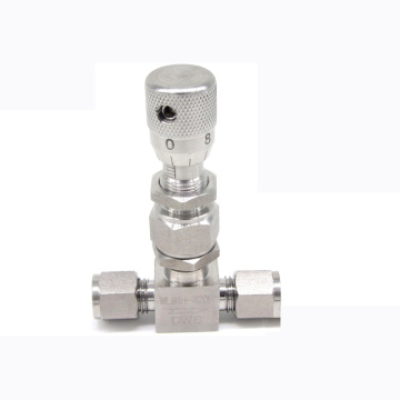 Stainless Steel 304 Needle Valve DW2 DW4 DW8 DW10 DW12 Micro Adjustment Valve WL91H-320P Flow Regulating Valve 32MPA