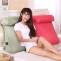 Stereo Wedge Shape Backrest Pillow Waist Cushion Washable Cotton Linen Sofa Cushions Bed Rest Maternity Reading Lounger Pillow