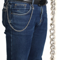 38cm/15inch Long Metal Wallet Belt Chain Rock Punk Trousers Hipster Pant Jean Keychain Ring Clip Keyring HipHop Jewelry