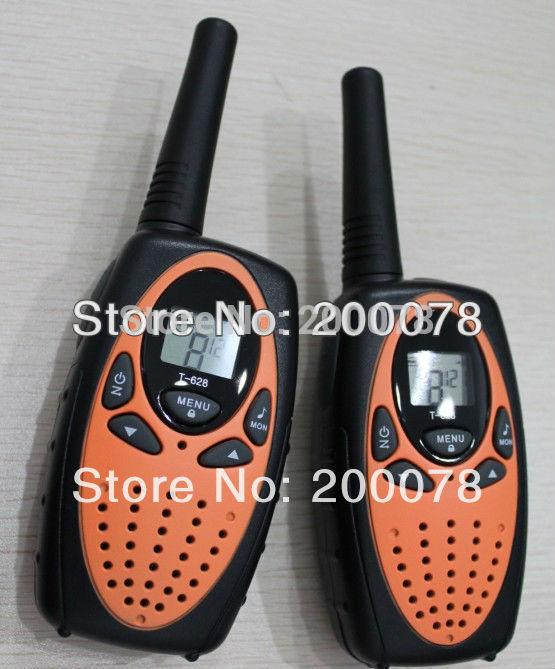 T628 1w Long range vox 2 channel monitor FRS GMRS radio walkie talkies pair mobile portable radios interphone 121 private code