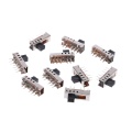 10Pcs SS24E01-G5 Slide Switches Vertical 0.5A 10 Pin 4 Position Toggle Switch #Aug.26