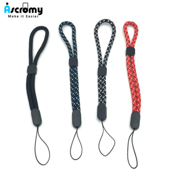 Ascromy Adjustable Cellphone Strap Nylon Wrist Lanyard For Phone Case Camera USB Flash Drives Keys Keychain ID Tag Accessories