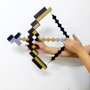 2020 High Quality PVC Mine crafter Design Blue Bow and arrow & Diamond Sword Pickaxe gift for kids