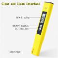 Portable LCD Digital PH Meter EC Tester Pen Water Purity PPM Filter Hydroponic for Aquarium Pool Wine Urine Accuracy 0.1 Monitor