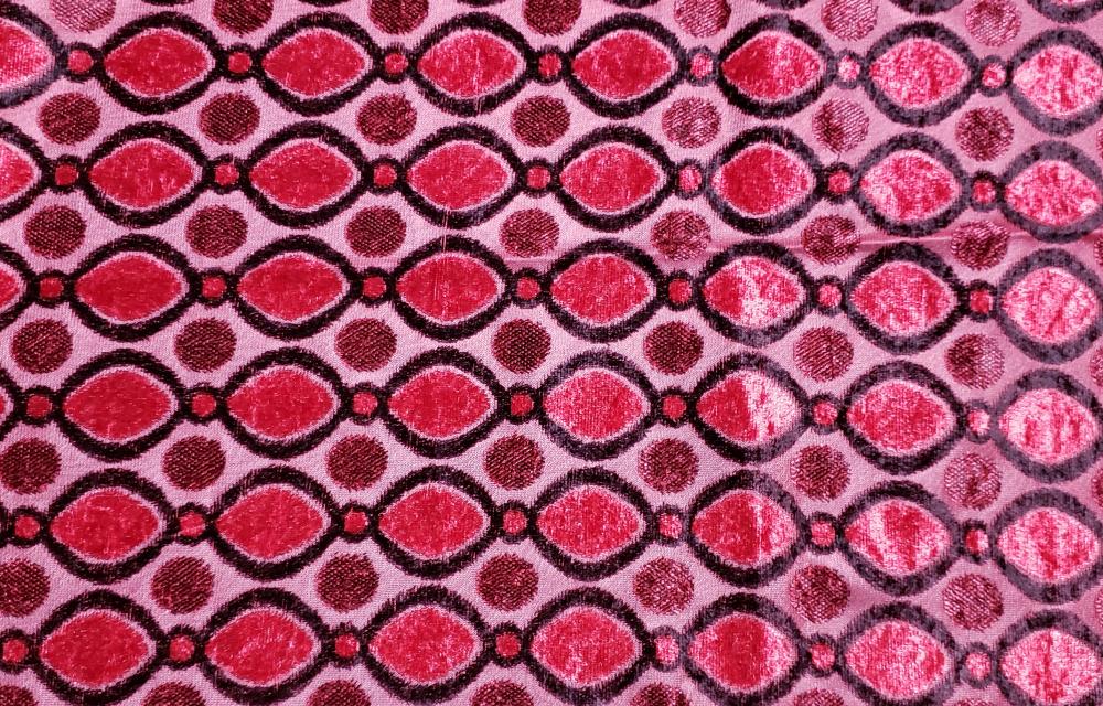 Jacquard Cut Velvet Fabric