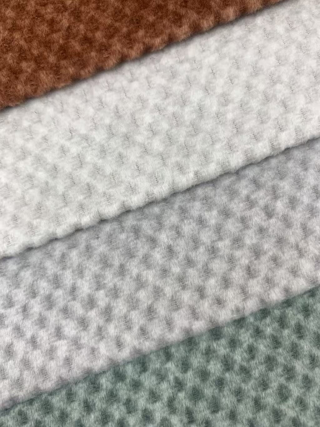 Honeycomb Velvet Fabric Simple Textured Sofa Fabric