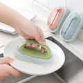 Colorful Bathroom Washing Pots Powerful Car Cleaning Sponge Brush Detergent Brush Kitchenware Sponge Kitchen Accessories