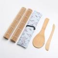 15pcs Bamboo Sushi Making Kit Includes 2 Sushi Rolling Mats 1 Towl 1 Rice Paddle 1 Rice Spreader 5 Pairs Chopsticks