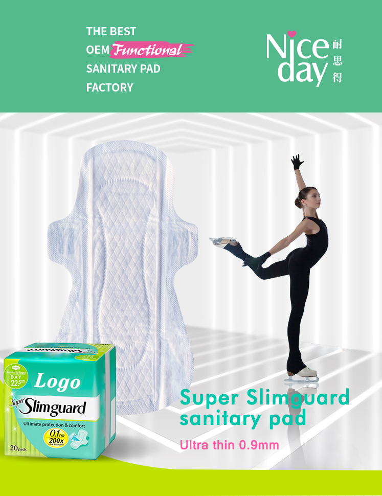 Niceday Super Ultra Slim Dry Pad - Front View Showing Ultra-Thin Profile