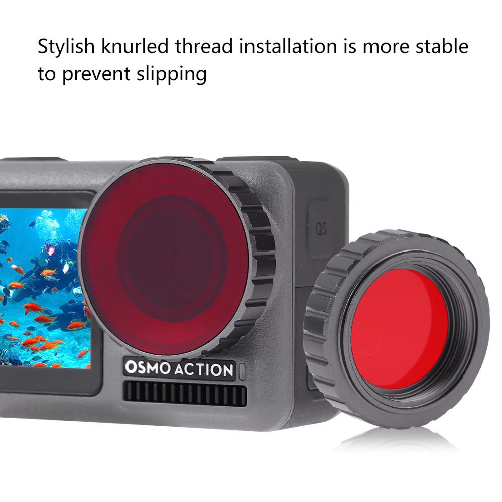 Diving filter underwater photography lens diving filter for DJI Osmo Action sports camera filter accessories red фотоловушка