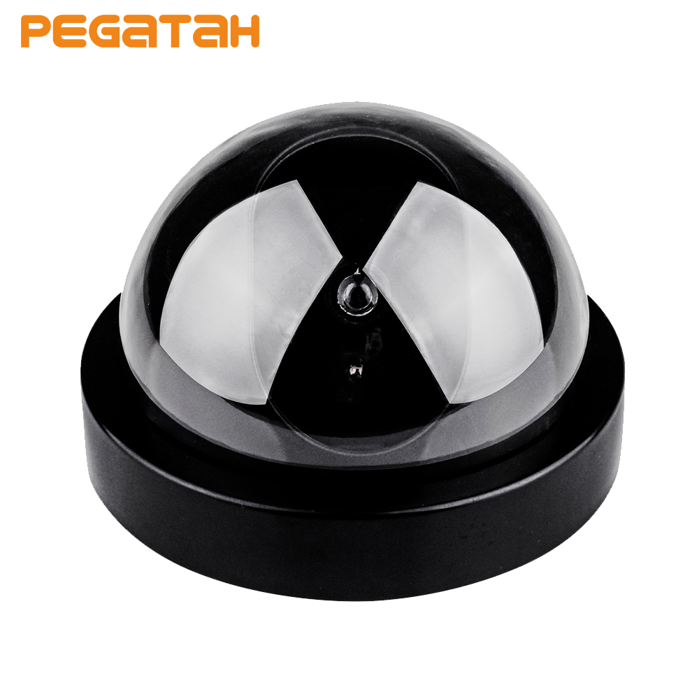 Outdoor / Indoor Video Surveillance Fake Camera Home Dome Dummy Camera with Flashing red LED Light CCTV Security Cameras