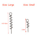 30pcs/lot stainless steel soft Bait Spring Lock Pin fishing lure Connector Fixed Latch Fishing equipment