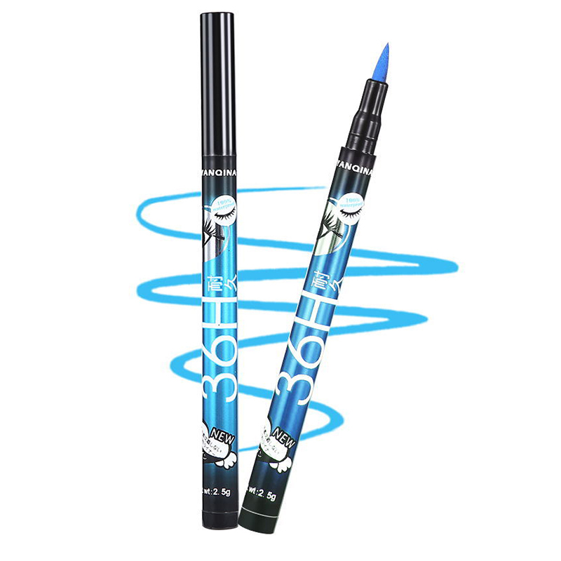 Matte Liquid Eyeliner Bright Color Waterproof Eye Liner Eyes Makeup Cosmetic Tool Delineador Black Eyeliner Gel Pen TSLM2