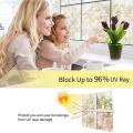 3D Rainbow Effect Window Films Privacy Decorative Film Anti-UV Non-Adhesive Static Cling Glass Sticker for Home Kitchen Office