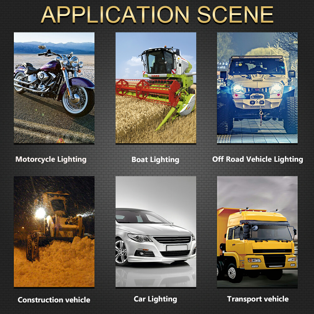 6D Lens Led Light Bar 12V 24V Driving Work Lights Barra led For 4x4 Off road 4WD ATV UAZ Truck Tractors Trailer Motorcycle