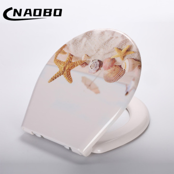 AU143 Starfish Pattern Toilet Seat