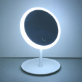 1 PC Desk Ring Light Mirror Led Smart Touch Control Lighted Makeup Vanity Stand Up Led Vanity Mirror USB Use Makeup Mirror