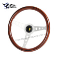 358mm Car Racing Steering Wheel Aluminum Bracket Copy wood Sport Steering wheel