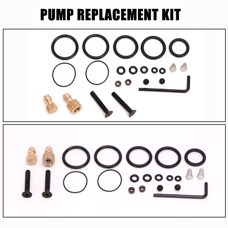 High Pressure Pump Replacement Kit Spare Parts Fix Box Copper Piston Wrench Bleeder Screw Air Pump Accessories Kits 37pcs/set