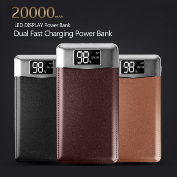 Top NEW Power Bank 20000mAh For Xiaomi Mi 2 USB PowerBank Portable Charger External Battery Poverbank For iPhone 7 6 5 4 X 8