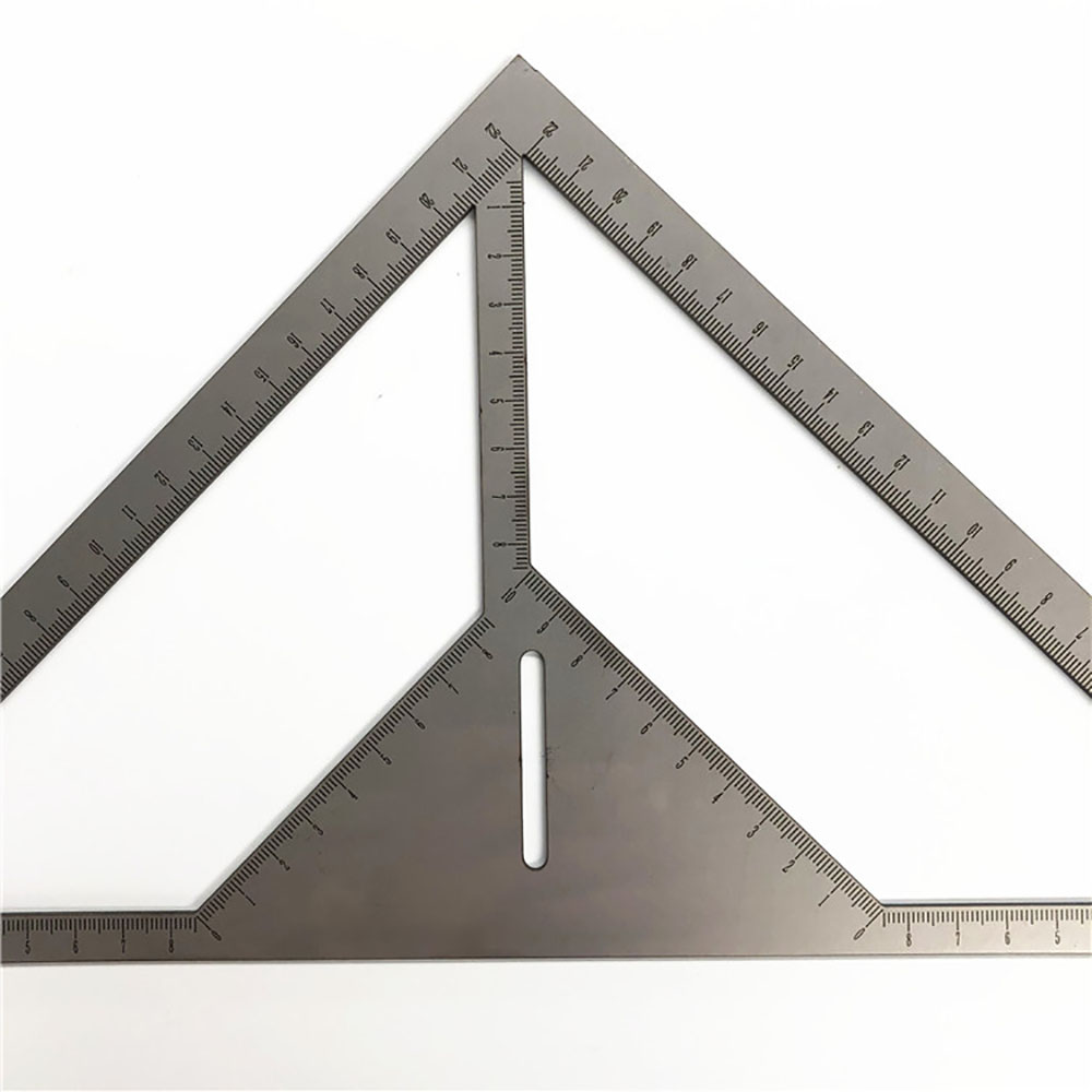 Multifunction Triangle Ruler Floor Drain Angle Ruler Pattern Tile Ruler Stainless Steel for Woodwroking Metal Measuring Tool