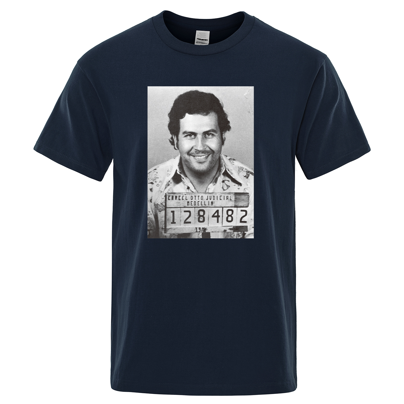 Pablo Escobar Male T-Shirt Colombian Drug Lord Men Tshirts High Quality Cotton T Shirt Funny Streetwear Casual Top Man Tee Shirt