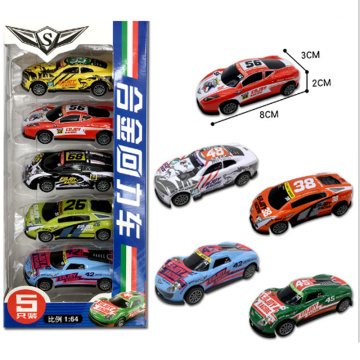 5 pcs /lot 1:64 Alloy Car Pull Back Diecast Model Toy Collection Car Vehicle Toys For Boys Children Christmas Gift Brinquedos