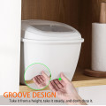 10KG Flip Cover Sealed Multi-function Rice Bucket Storage Box Kitchen Household Plastic Box For Home Make Up Storage Organizer