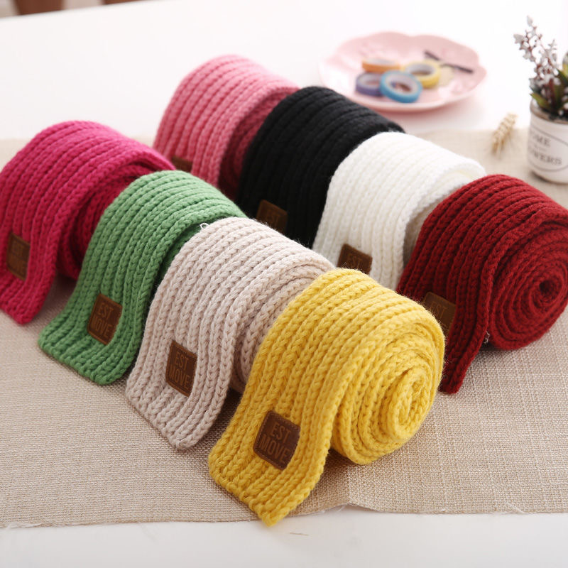 Winter children's little scarf boy and girl's neck wrap Winter children's warm wool baby neck wrap Autumn baby's knitted neck wr
