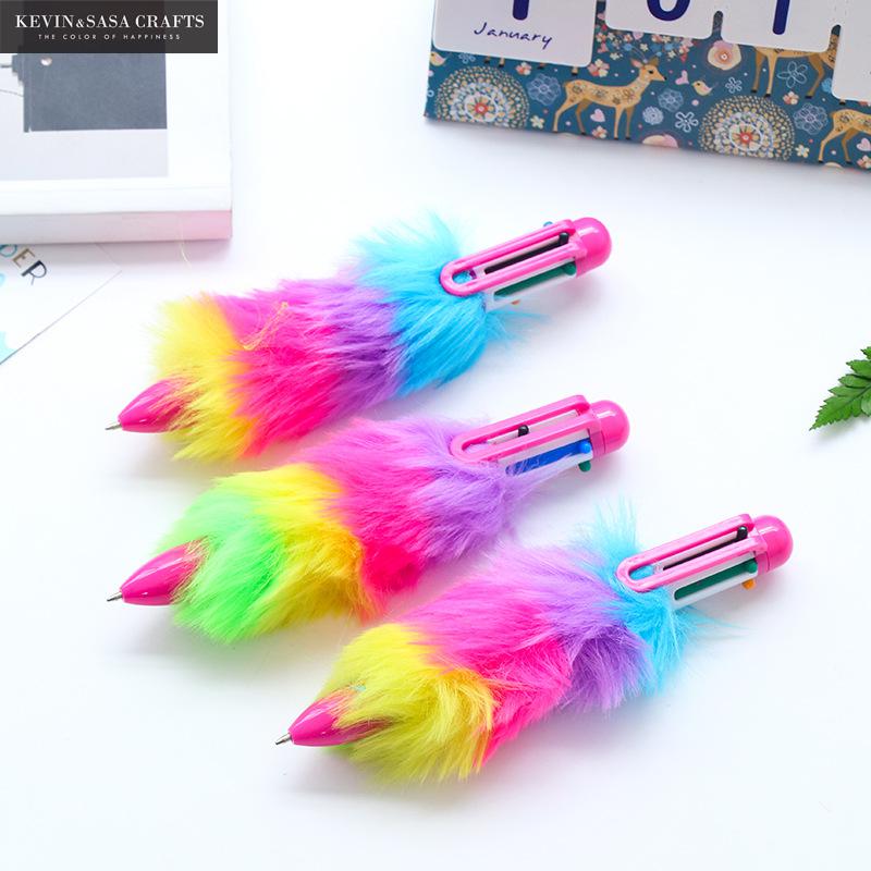 6 Color in 1 Pen Stationery Ballpoint Pen School Supplies Kawaii Office Accessories Pens For Writing Stationery Stationery Tool