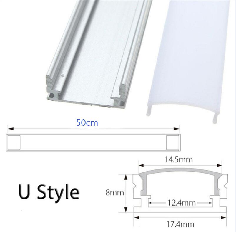 U V YW Corner Aluminium Profile Channel Holder for LED Strip Light Bar Under Cabinet Lamp Kitchen Closet