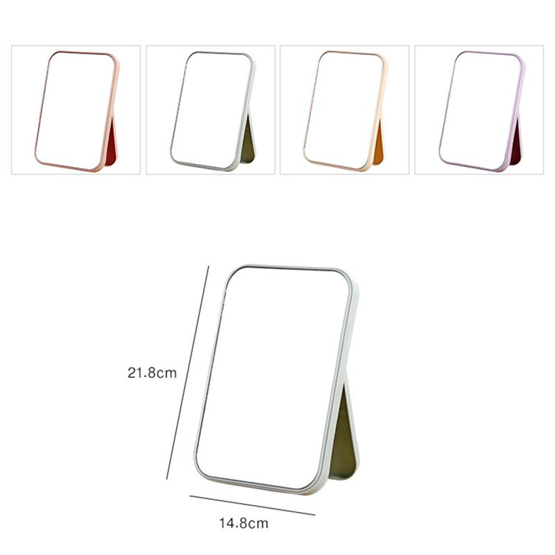 Folding Makeup Mirror Compact Foldable Desktop Mirror Easy To Use Cosmetic Makeup Bathroom Mirrors Makeup Beauty Tools