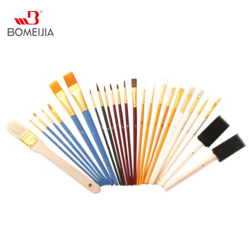 25pcs/set Multifunctional Paint Brush Set Nylon Hair Painting Brushes Oil Acrylic Brush Watercolor Pen Art Supplies For Student