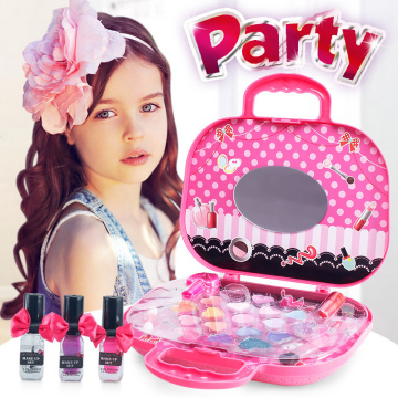 Girl Make Up Toy Pretend Play Simulation Cosmetics Pink Makeup Set Princess Beauty Plastic Play House Toy Non-toxic Fashion Toy