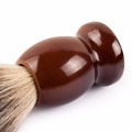 Qshave Man Pure Badger Hair Shaving Brush Wood 100% for Razor Double Edge Safety Straight Classic Safety Razor Brush